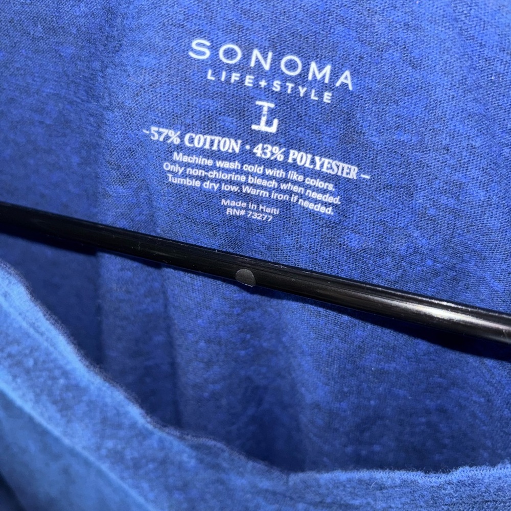 Sonoma Life + Style Blue Blend Shirt